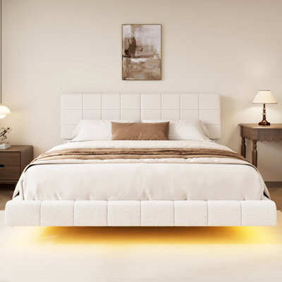Lit flottant avec lumière Boucle, très grand