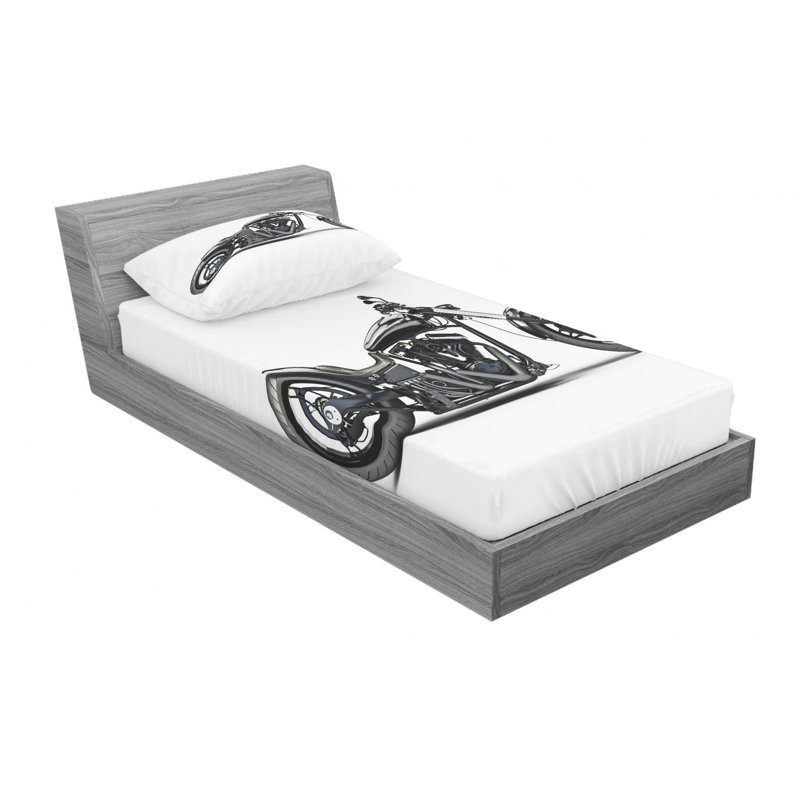 Microfiber Sheet Set, Twin Sheet Set with Fitted Sheet
