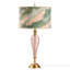 Lampe de table géométrique en verre 33 po