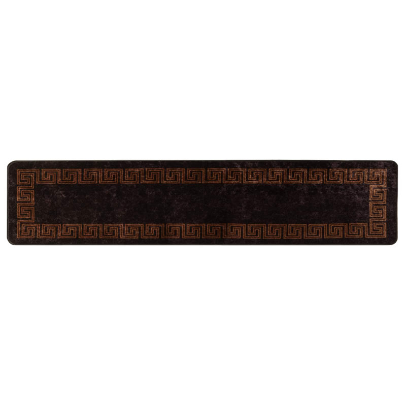 Area Rug, Black, Runner 50cm x 300cm