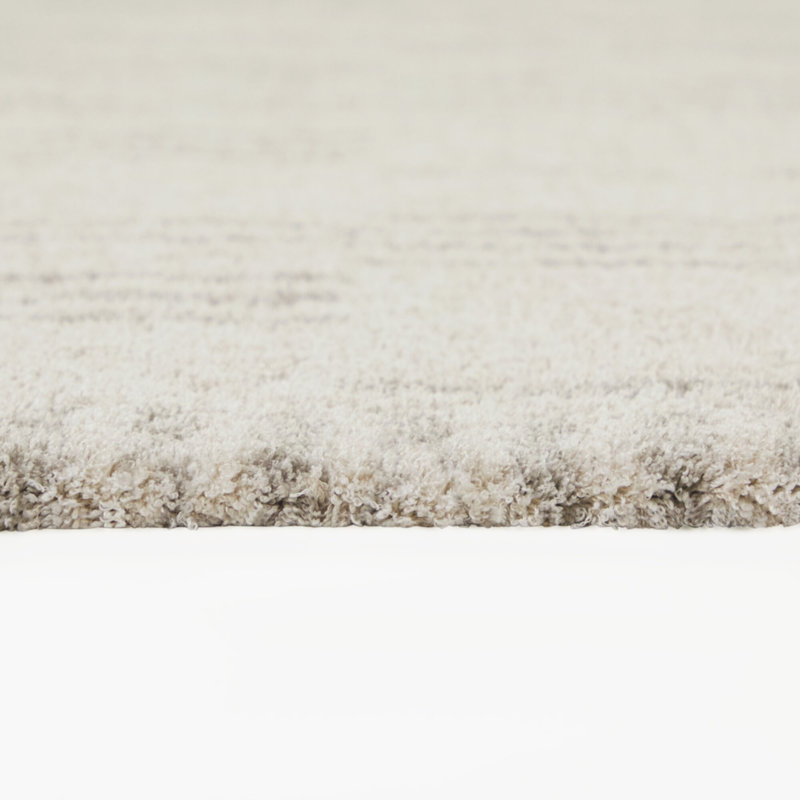 Wyoming Chalk Distressed Modern Stripe Area Rug, Rectangle 5'3" x 7'