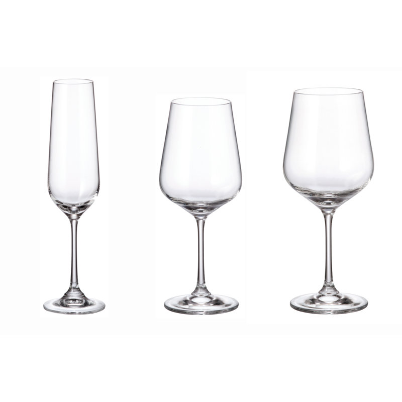 Ensemble de 18 onces Strix Ensemble de verres à vin en cristal tout usage