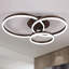 Plafonnier semi-encastré 3 lumières 31,8 po Alliber-1382916273