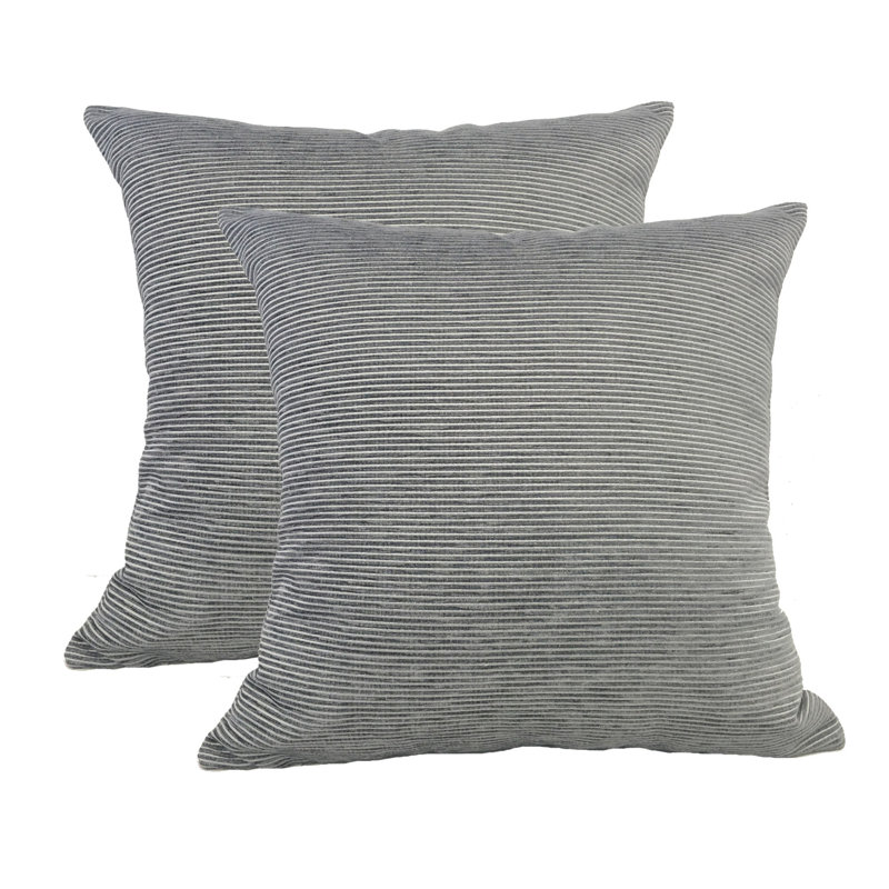 Reversible Throw Pillow, Gray