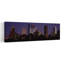 Bâtiments dans une ville éclairée au crépuscule, Houston, comté de Harris, Texas, art moderne abstrait, art mural de la ville-1498140488