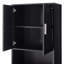 Grande armoire autoportante de 70,9 po de hauteur avec tiroir, 2 armoires, 4 portes à fermeture douce, 2 tablettes réglables, rangement ouvert