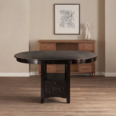 Table de salle à manger avec rangement, hauteur du comptoir, dimensions 42 x 60 x 36,5 pouces (comme sur la photo), poids : 43,4 kg