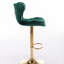 Tabourets de bar avec repose-pieds chromé et base pivotante