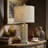 22 "traditional resin desk lamp,equipped with night light and USB,suitable、bedrooms、living、corridors