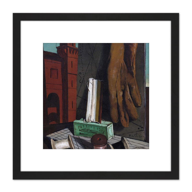 Giorgio De Chirico I Progetti Della Fanciulla by Giorgio De Chirico - Single Picture Frame Painting