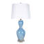 Lampe de table Azure Elegance - verre d'art bleu - ensemble de 2