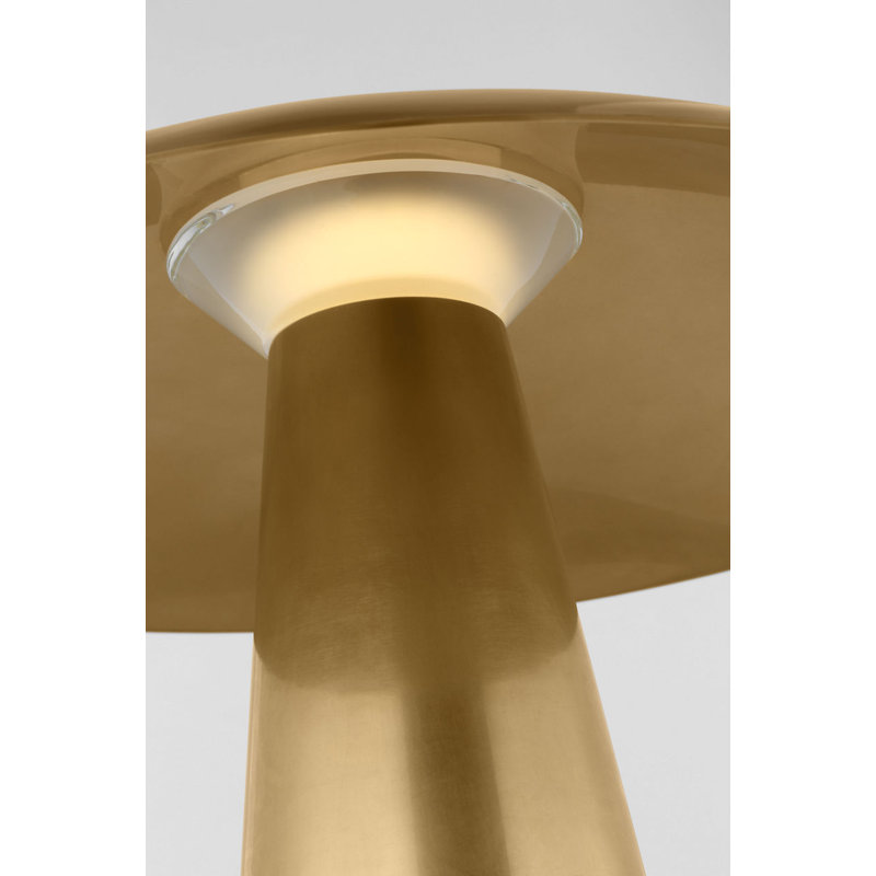 Aegis Medium Table Lamp, Hand Rubbed Antique Brass