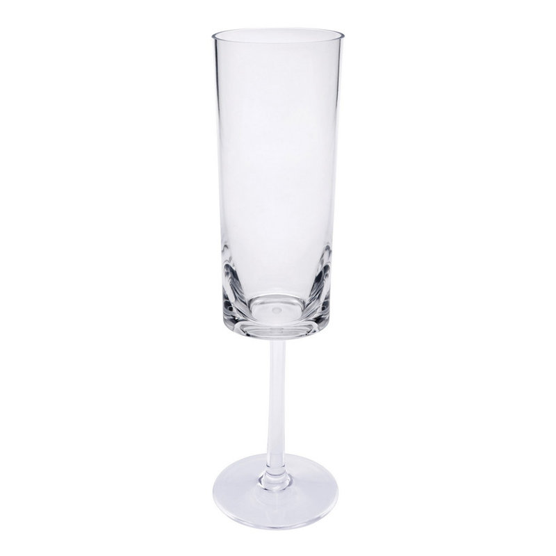 Ensemble de quatre flûtes en plastique Tritan