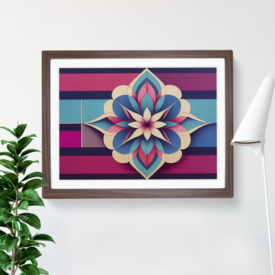 Awe Inspiring Modern Flower 1 Piece Single Picture Frame Wall Art