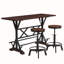 Table de bar en bois massif, table de pub rustique Farmhouse