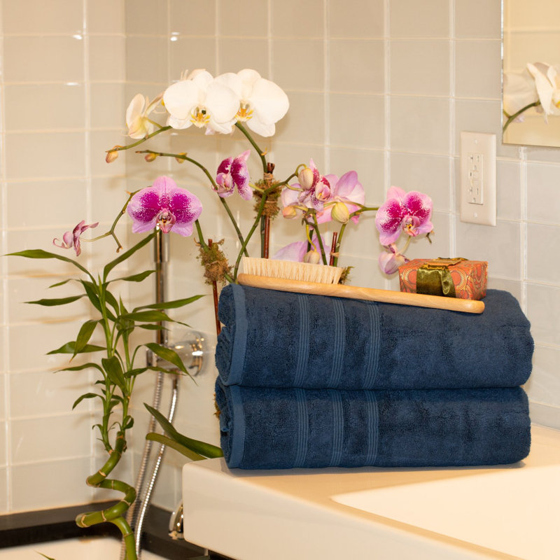 Super Plush Bath Towel, Navy Blue