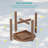 Round HDPE Plastic Wood Side Table – Durable Outdoor Accent Table for Patio, Garden, and Balcony-1587789174