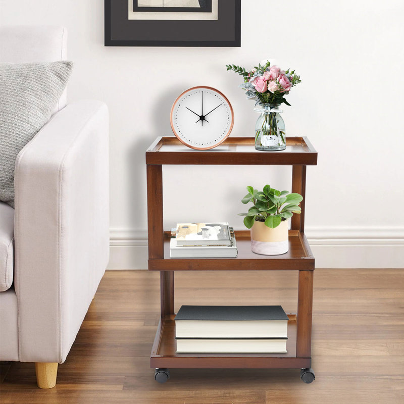3-Tier Wood End Table Side Table