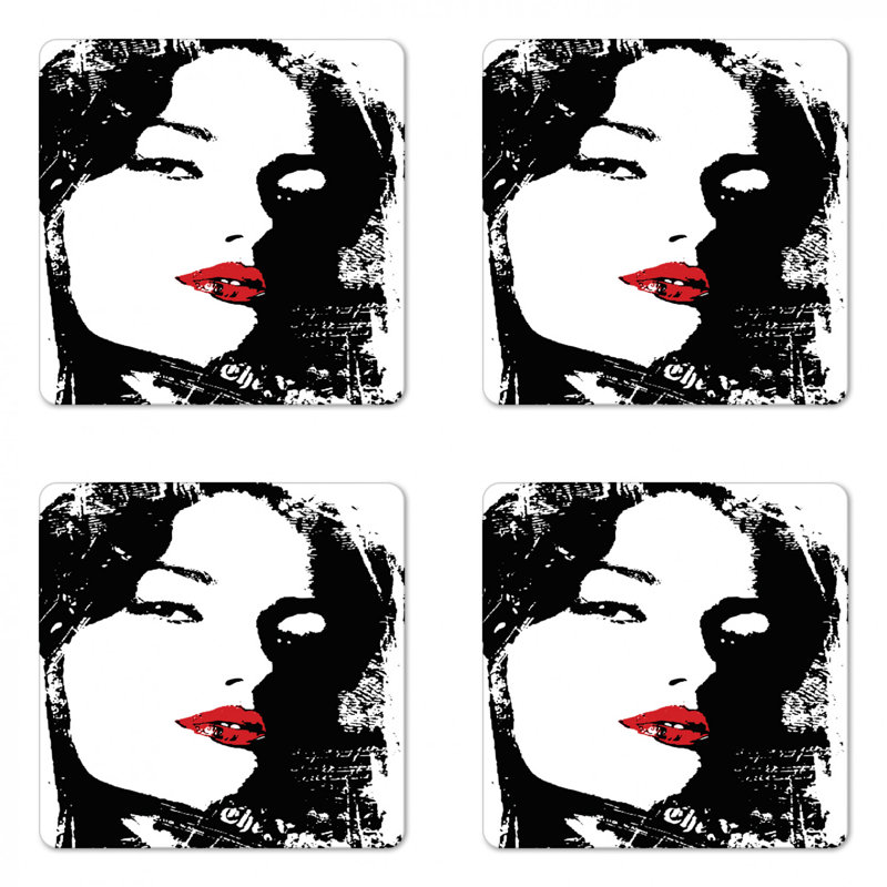 Sous-verre de femme