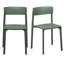 Chaise d'appoint de patio empilable Vowa-111669651