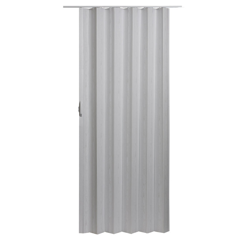 Porte pliante accordéon en PVC / vinyle Spectrum, Brouillard blanc, 49 po x 95 po