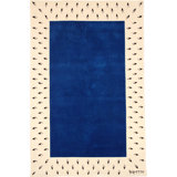 Tony Duquette - 'Ermine Border' Rug 6' X 9'