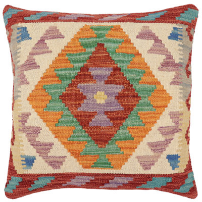 Rustic Shaw Turkish Hand-Woven Kilim Pillow