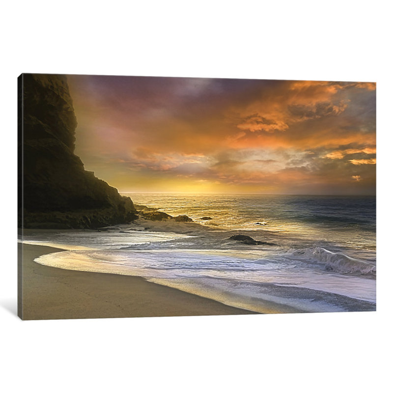 "Morning Fire", impression sur toile tendue, H 40 po x l 60 po x P 1,5 po, Toile tendue, Pas de tapis