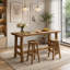 with Solid Wood Base Dining Table