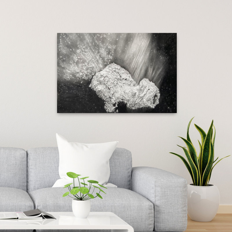 Churyumov Gerasimenko Abstract Contemporary Landscape Nature Wall Art by Anne Wolk - Wrapped Canvas Print