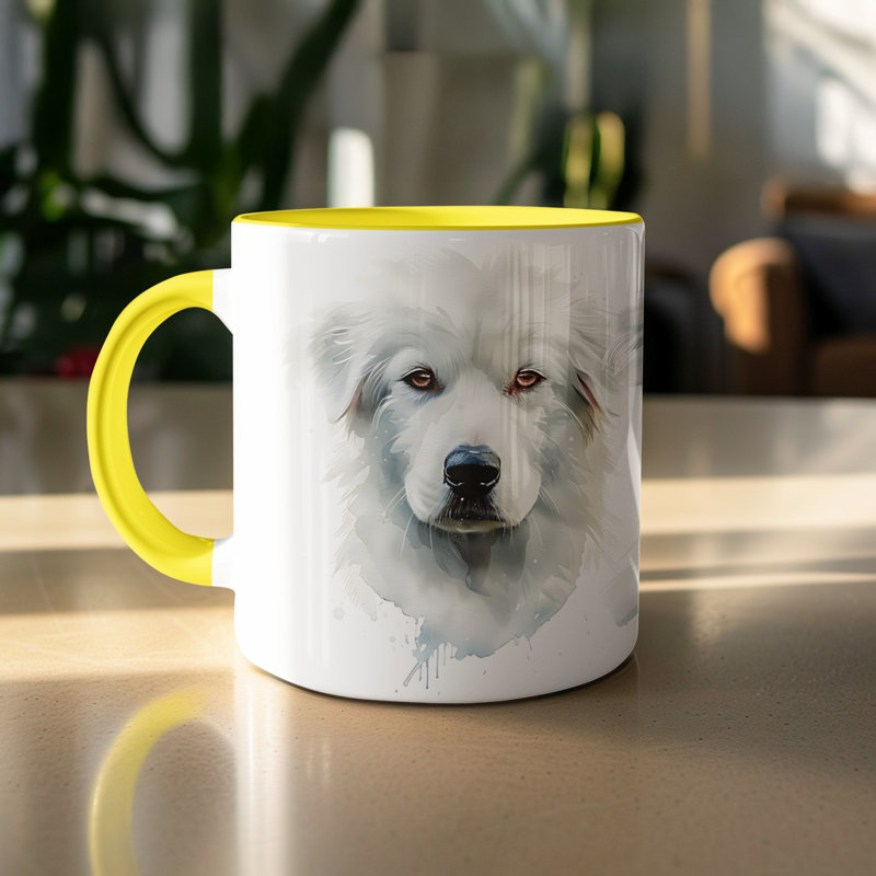 Mug, 2, Yellow
