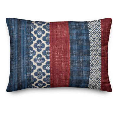 Striped Reversible Throw Pillow