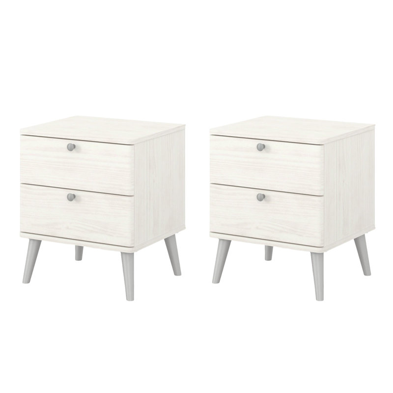 45cm W Solid Wood Bedside Table