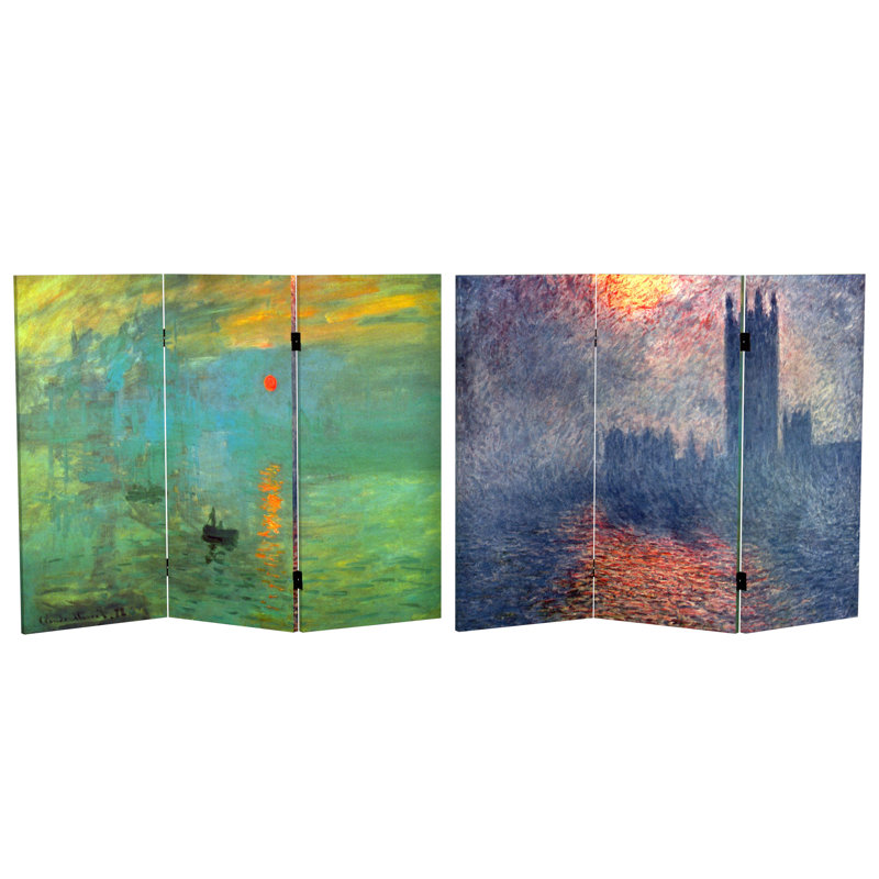 Cloison en toile Art impressionniste Plante Monet, 36" H x 47.25" W x 1" D
