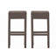Outdoor PE Rattan Backless Barstools, Set Of 2
