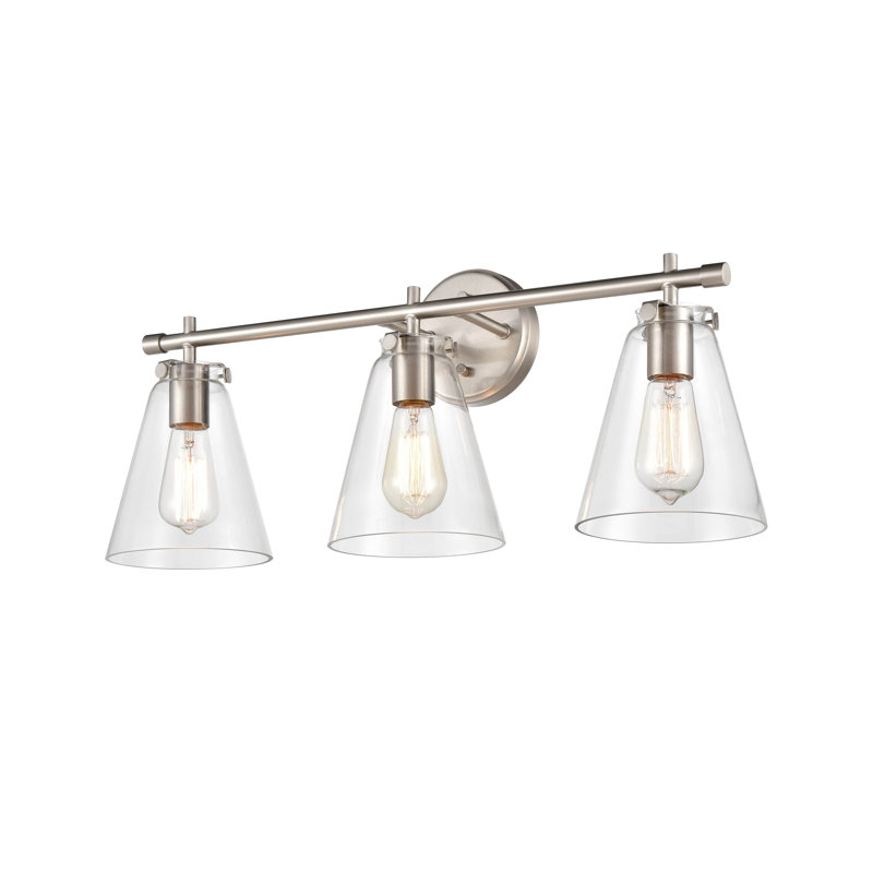 Mullinax 3 - Light Dimmable Vanity Light, Brushed Nickel