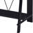 Black Desk With Rectangular Shape And Storage Drawers Two A Robust Synthetic Wood Structure
