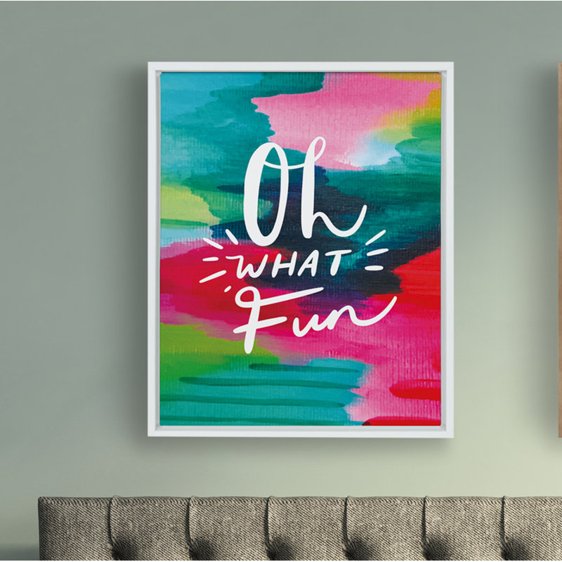 Oh What Fun by Jessi Raulet of Ettavee Framed Canvas Wall Art Print