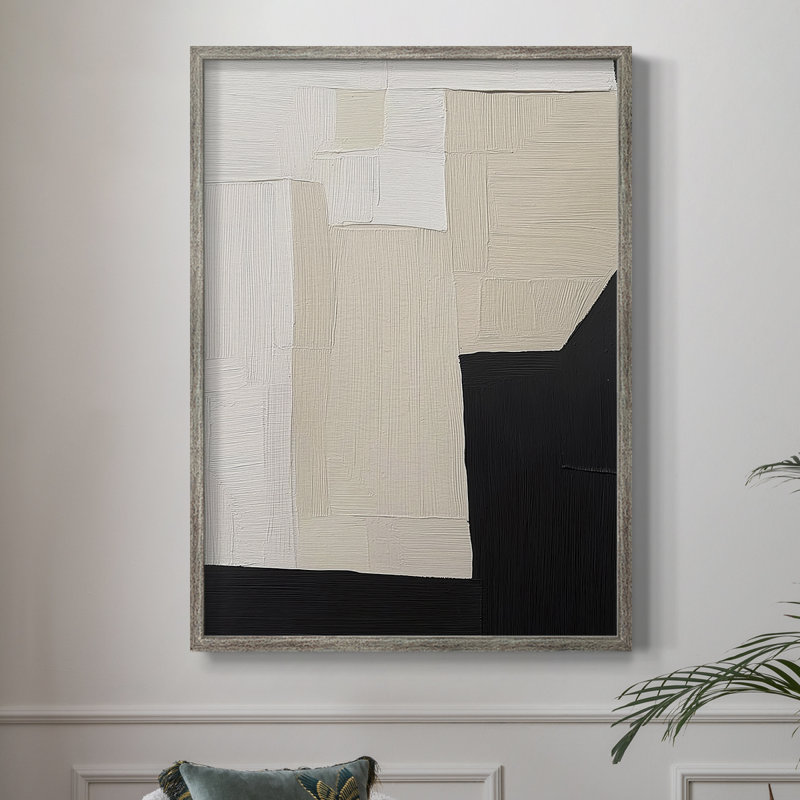 Série ABSTRACT DCLVI, reproduction encadrée - bois massif, H 21 po x l 17 po