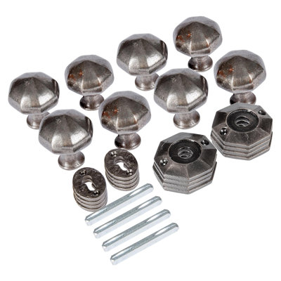 Hammer & Tongs - Octagonal Rim & Mortice Door Knob - W60mm - Raw