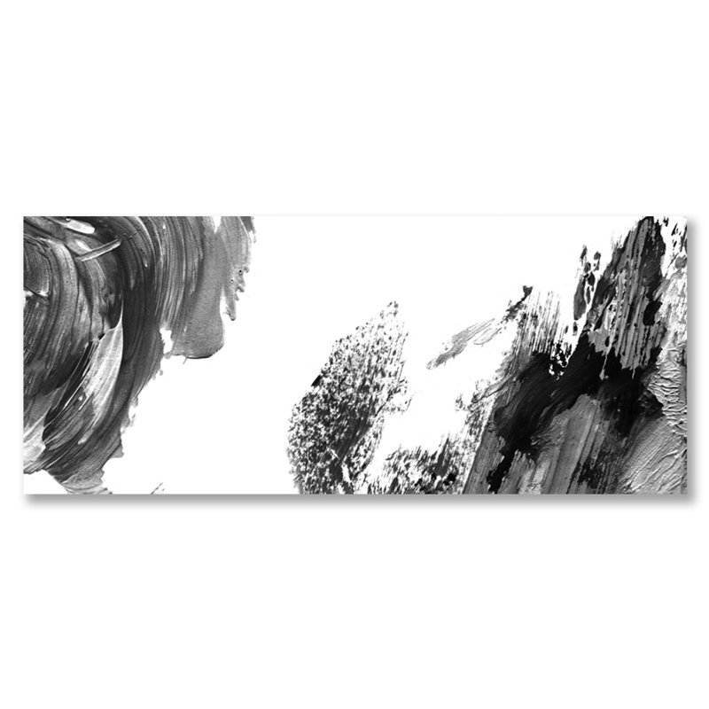 Black And White Fumes Painting, Plastic/Acrylic