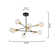Rensselear 8 - Light Dimmable Sputnik Modern Linear Chandelier