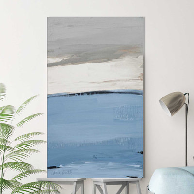 " Blue Flatlands I " Painting Print