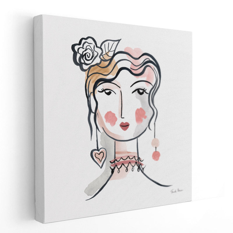 «Pretty faces II», reproduction d'art sur toile, H 12 po x l 12 po