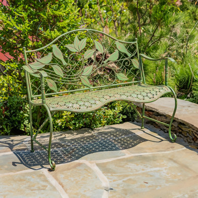 Macide Iron Outdoor Bench