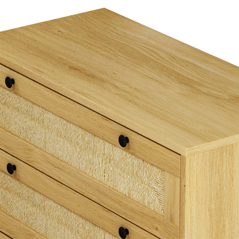 Armoire de rangement 3 tiroirs, Chêne