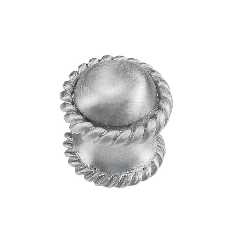 Equestre Mushroom Knob, 0.875" H x 0.875" W x 1" D, Satin Nickel