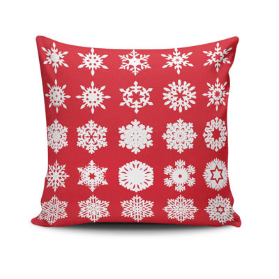 Coussin décoratif Cecy, 17,0 x 17,0 pouces, 50% coton / 50% polyester, lavable à la machine, repassable, rembourrage en silicone, fermeture à glissière dissimulée | Coussin décoratif doux et élégant pour le salon, la chambre à coucher et le bureau