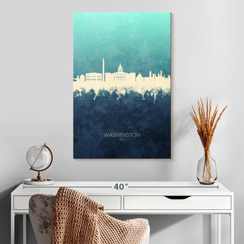 Washington DC Skyline V, H 30 po x l 20 po