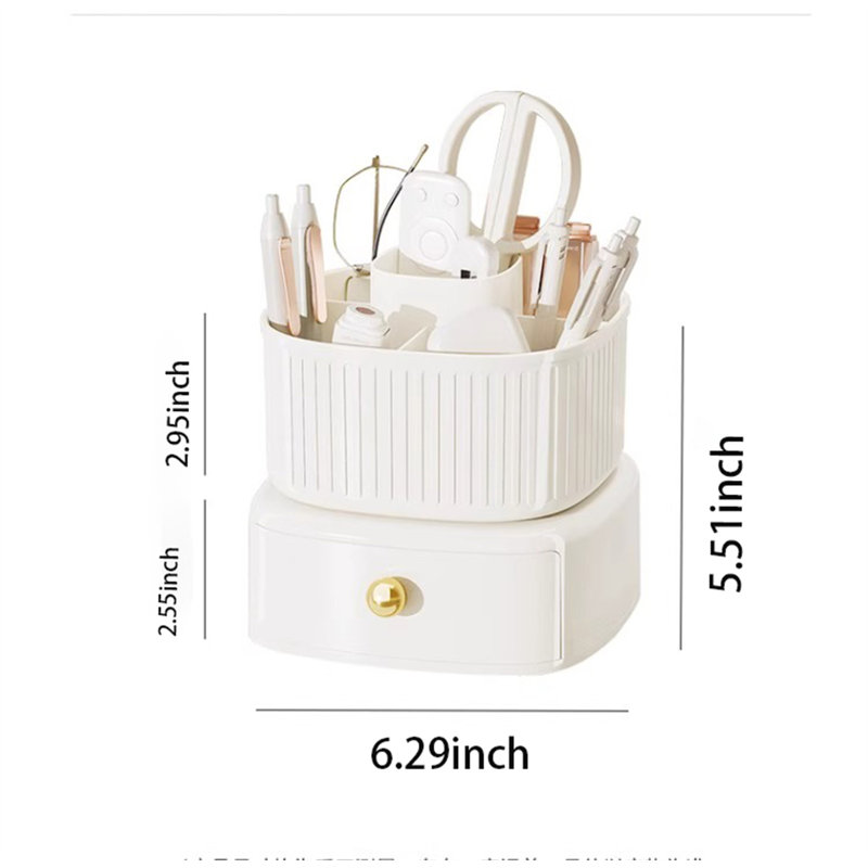 Organisateur de bureau en plastique Lagano